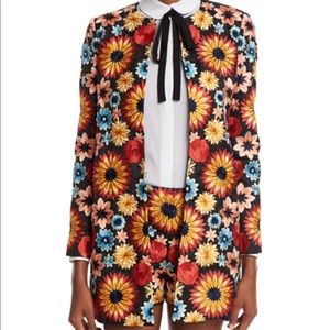 Floral embroidered jacket